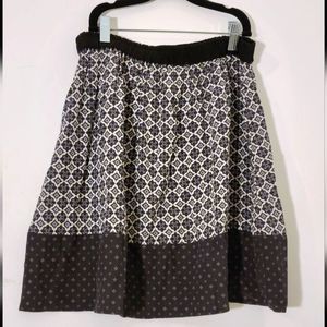 VANESSA BRUNO silk geometric Print skirt sz 4